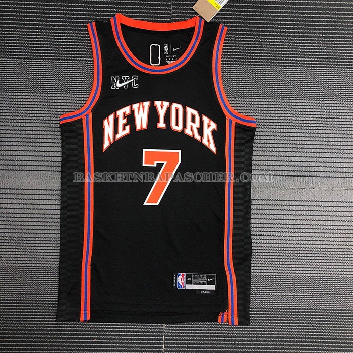 Maillot New York Knicks Carmelo Anthony NO 7 Ville 2021-22 Noir